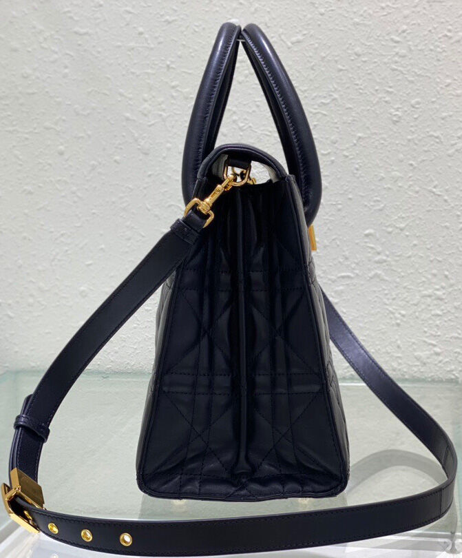 Christian Dior Large St Honore Tote Black